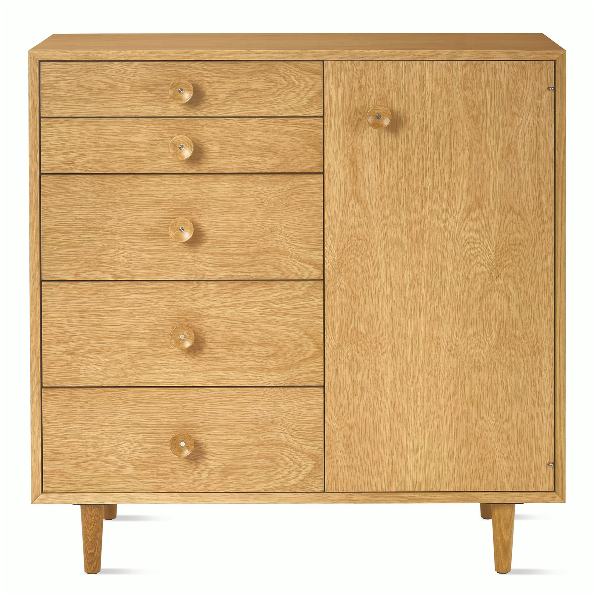 Nelson Basic Cabinet Series 5-Drawer Cabinet with Door by George
