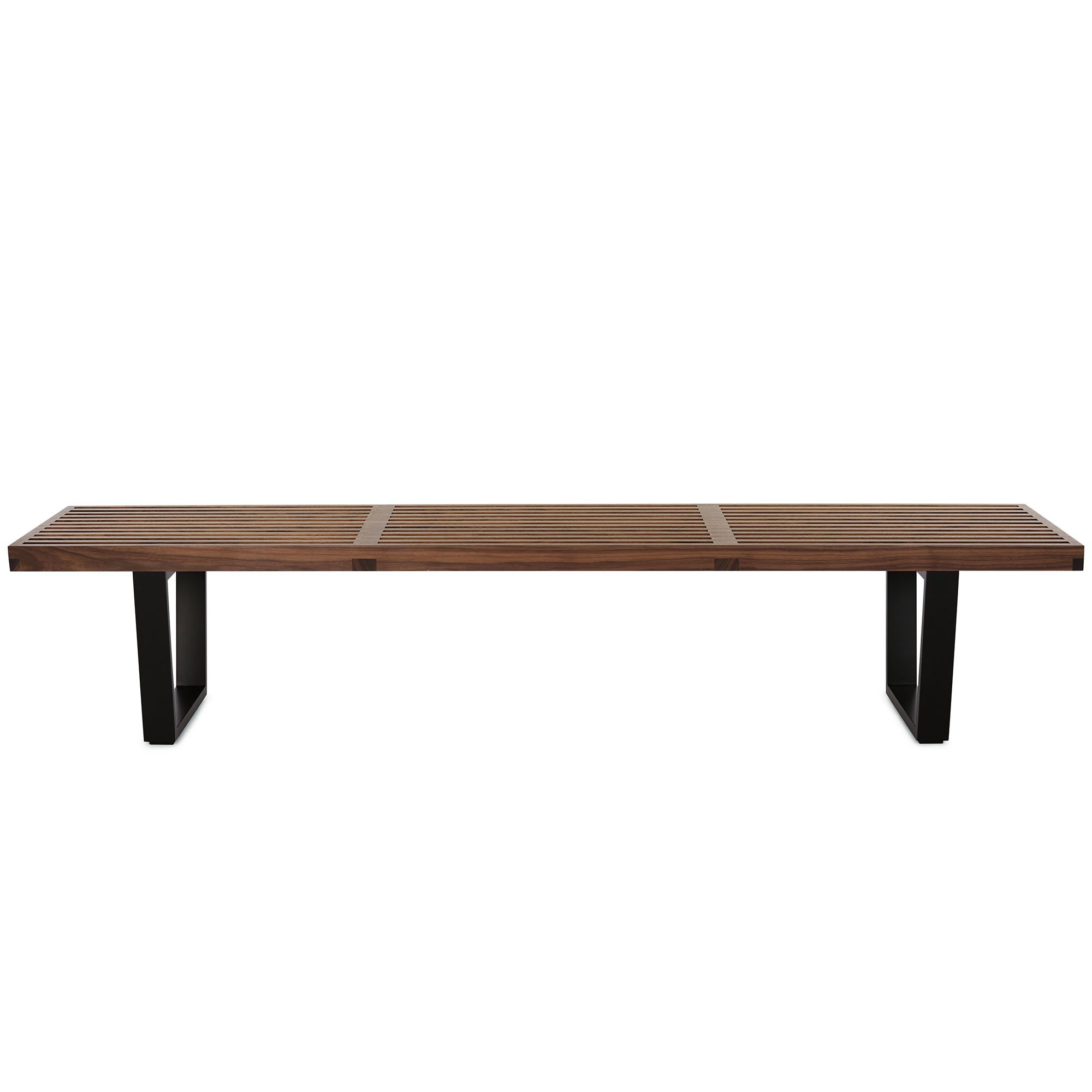 george nelson platform bench with wood base | hive
