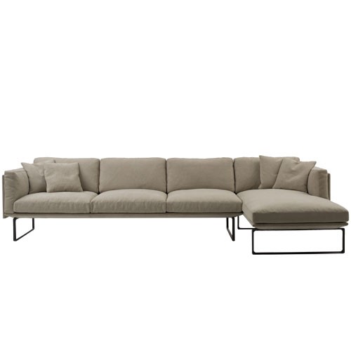 8 sofa with chaise longue by Piero Lissoni for Cassina