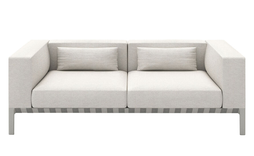 able outdoor 80 inch sofa with arms