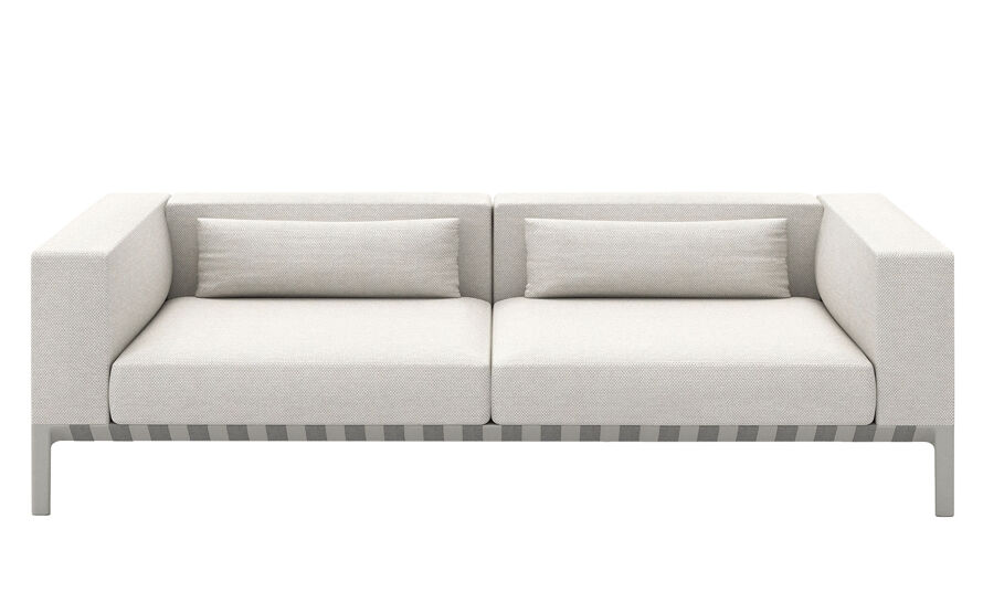 able outdoor 92 inch sofa with arms