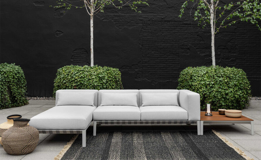 Able Outdoor Large Sofa With Chaise - hivemodern.com