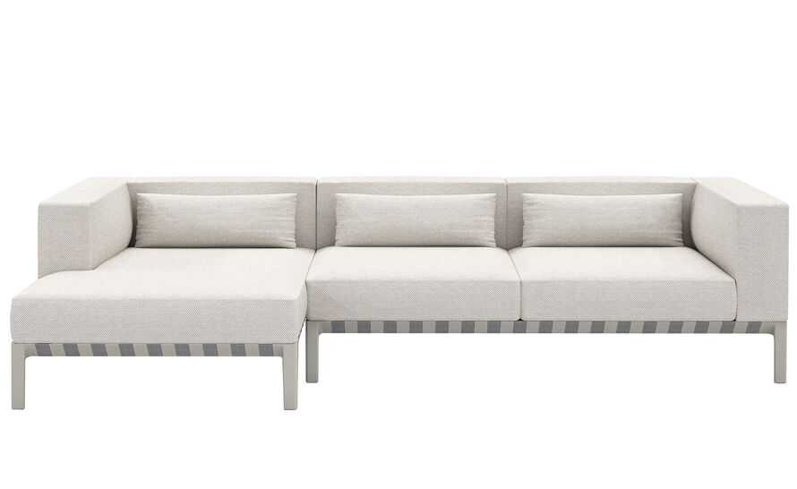able outdoor small sofa with chaise
