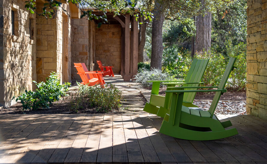 Teak Adirondack Chairs Home Deck Design