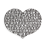 girard metal wall relief international love heart - Alexander Girard - vitra.