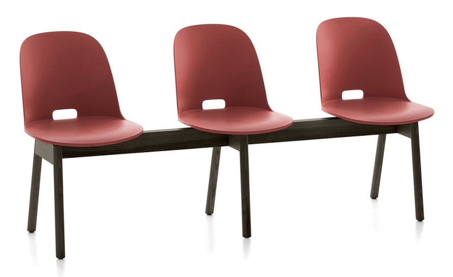 Alfi High Back 3 Seat Bench by Jasper Morrison for Emeco | hive
