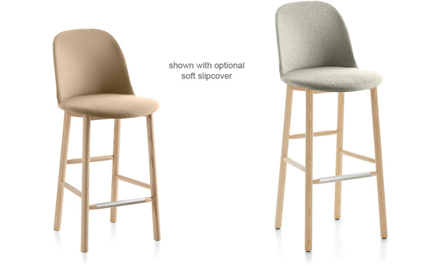 EMECO ALFI BARSTOOL HIGH BACK sgabello con schienale alto