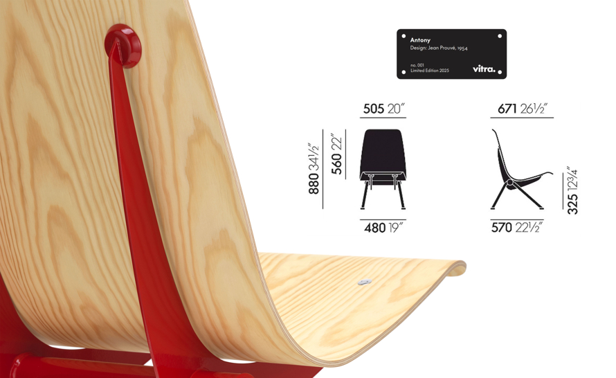 Antony Lounge Chair, Limited Edition by Jean Prouve from Vitra | hive