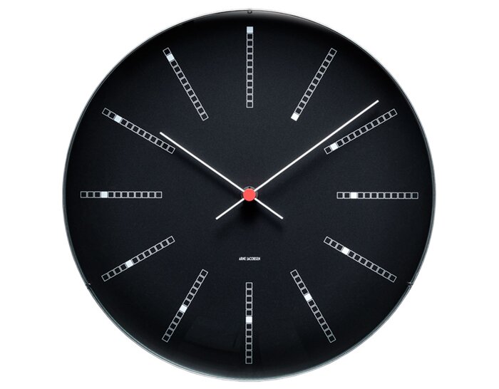 アルネ・ヤコブセン Bankers Clock 21cm Banker's Clock by Arne Jacobsen from Rosendahl | hive