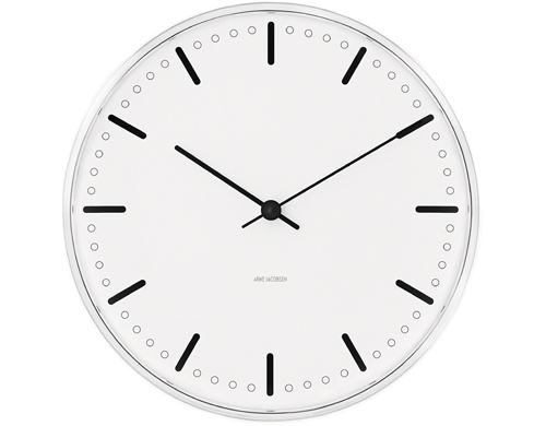 Arne Jacobsen City Hall Clock by Rosendahl for Ameico hive