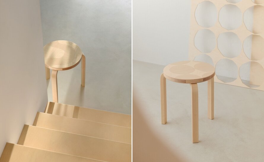 Artek + Marimekko Stool 60 Limited 90th Anniversary Edition