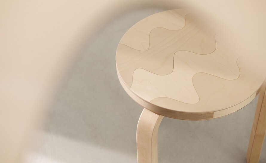 Artek + Marimekko Stool 60 Limited 90th Anniversary Edition by