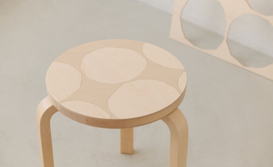 Artek + Marimekko Stool 60 Limited 90th Anniversary Edition
