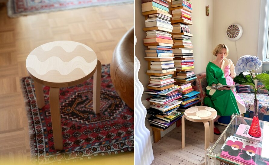 椅子 Artek Stool 60 Limited Edition Marimekko Artek + Marimekko Stool 60 Limited 90th Anniversary Edition