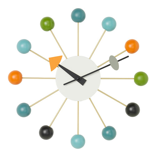 nelson ball clock multicolor by George Nelson for Vitra.