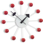 george nelson ball clock in red  - 