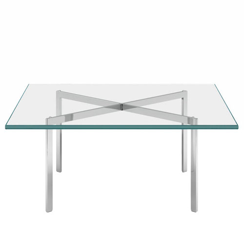 barcelona table by Mies Van Der Rohe for Knoll