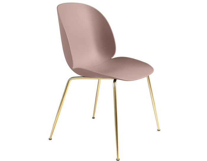 beetle dining chair with conic base