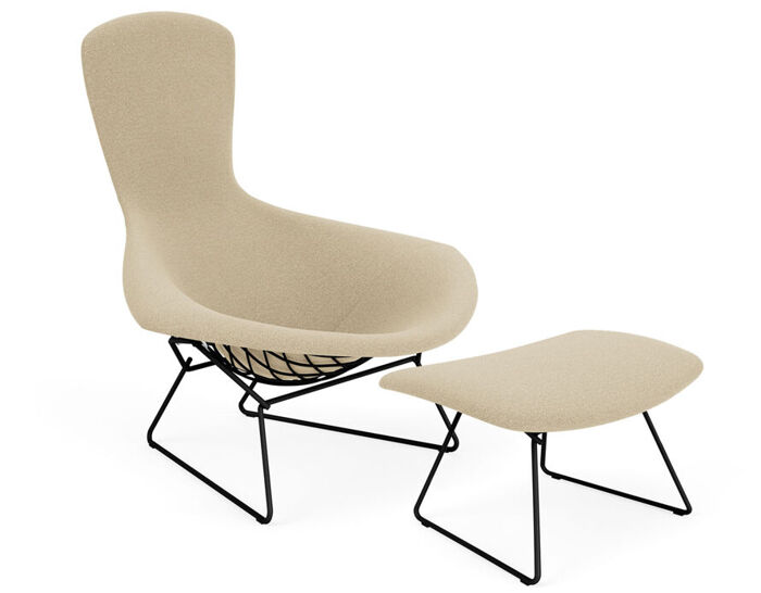 bertoia+bird+chair+%26+ottoman