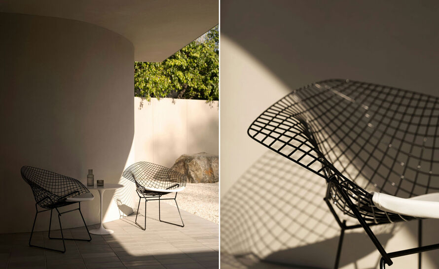 Bertoia small diamond chair with seat cushion | hive