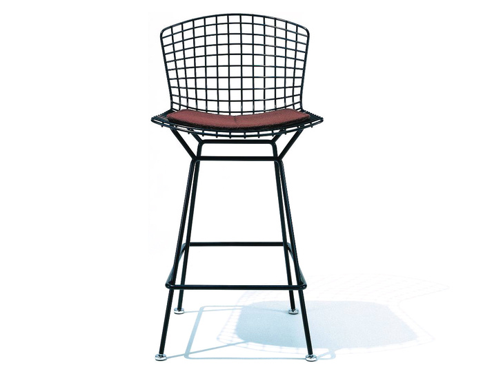 bertoia stool with seat cushion