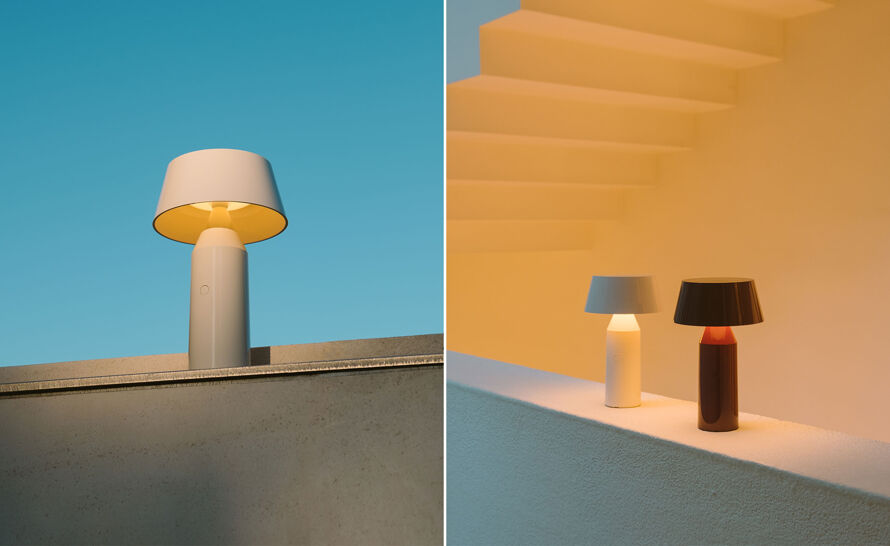 Bicoca Portable LED Table Lamp by Christophe Mathieu for Marset | hive