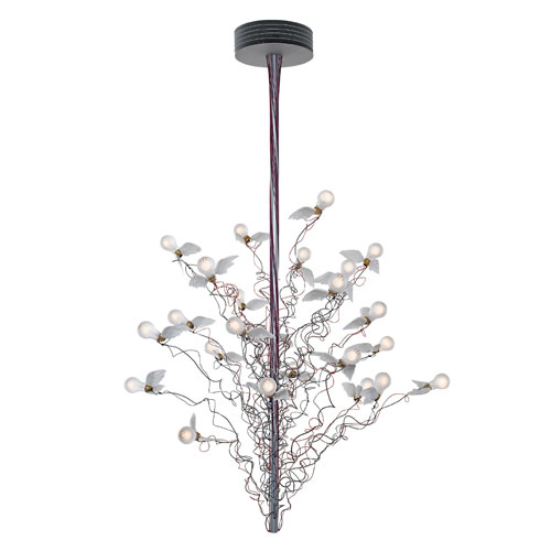 birds, birds, birds chandelier lamp by Ingo Maurer for ingo maurer