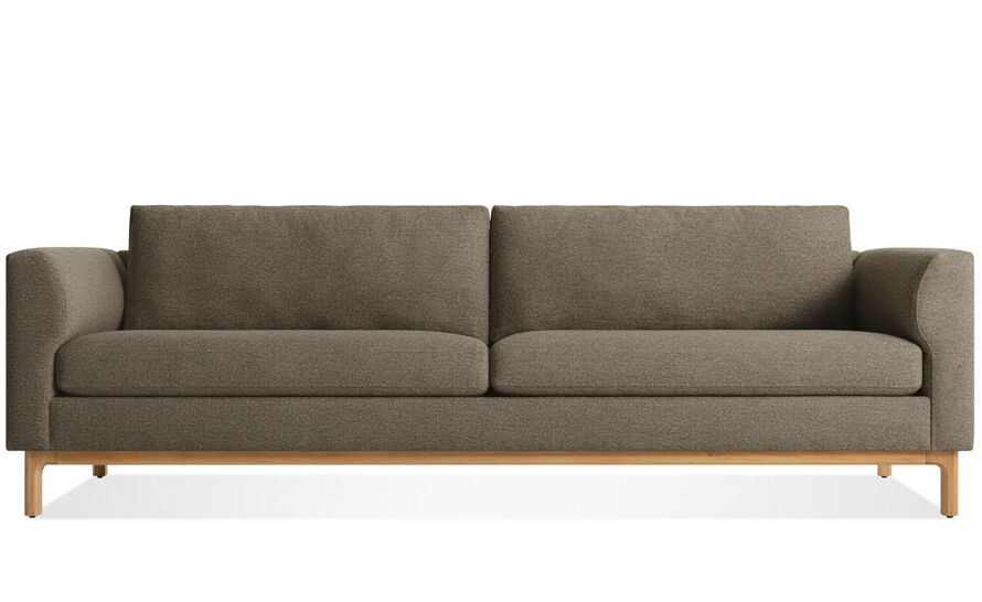 Guide 82 Sofa Blu Dot Leg Color: Walnut, Fabric: Coffee Velvet