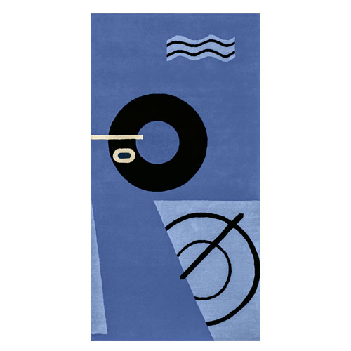 blue marine rug by Eileen Gray for Classicon