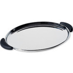 bombé oval tray with handles  - Alessi