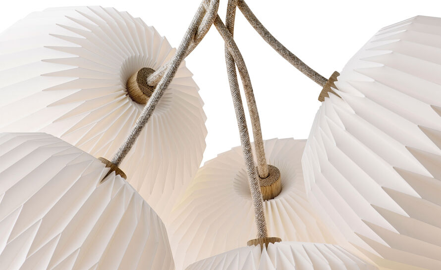 Bouquet 5 Shade Chandelier by Sinja Svarrer Damkjær for Le