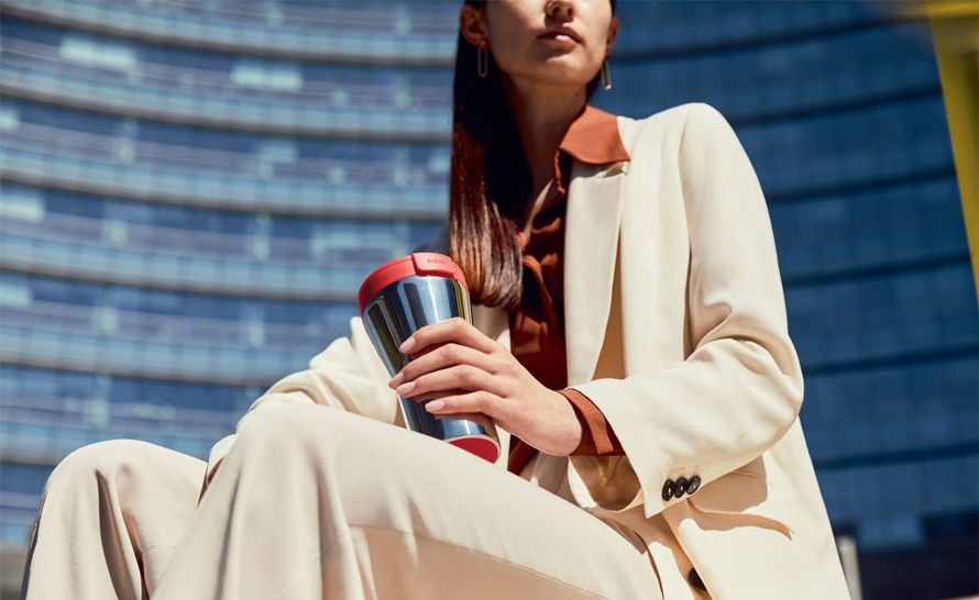Caffa Travel Mug by Giulio Lacchetti for Alessi | hive