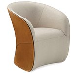 calla chair with cowhide exterior  - 