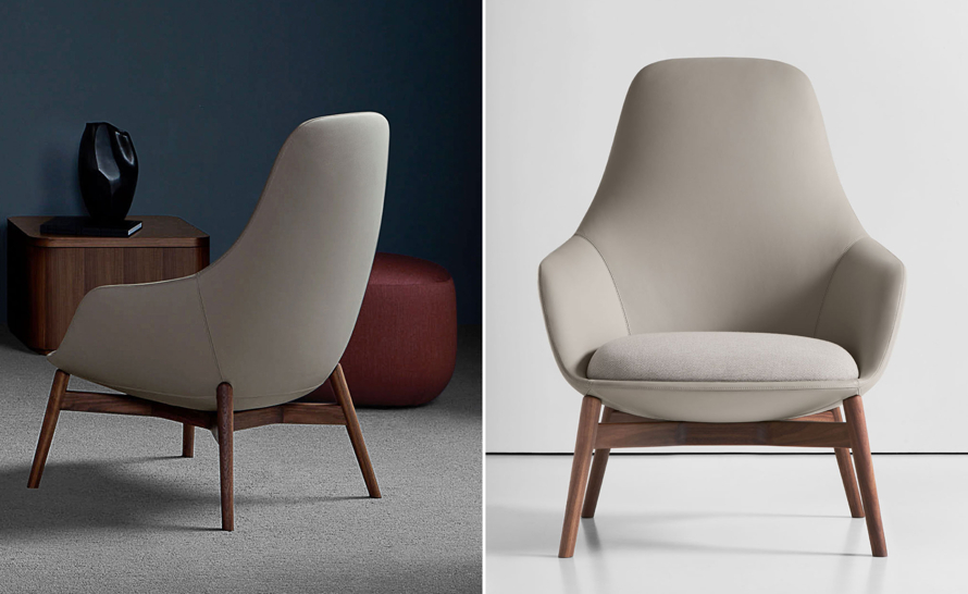 Canelle Lounge Chair by Noe Duchaufour-Lawrance for Bernhardt