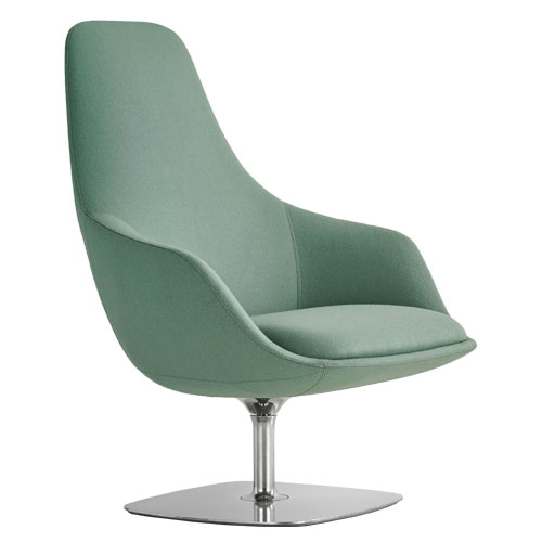 canelle swivel lounge by Noé Duchaufour-Lawrance for Bernhardt Design