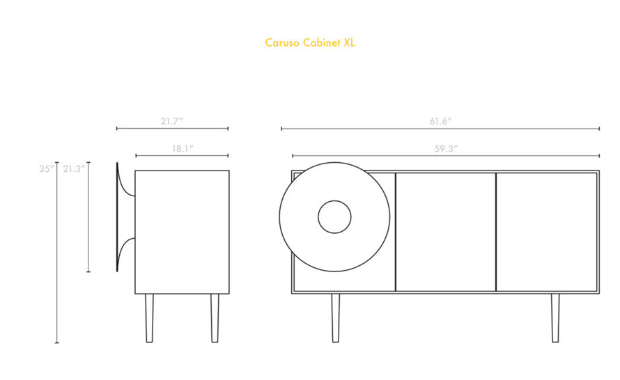 Caruso Speaker Cabinet XL by Paolo Cappello for Miniforms | hive