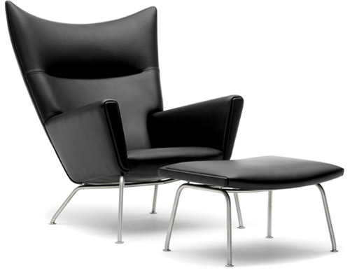 ch445 lounge chair & ch446 footrest