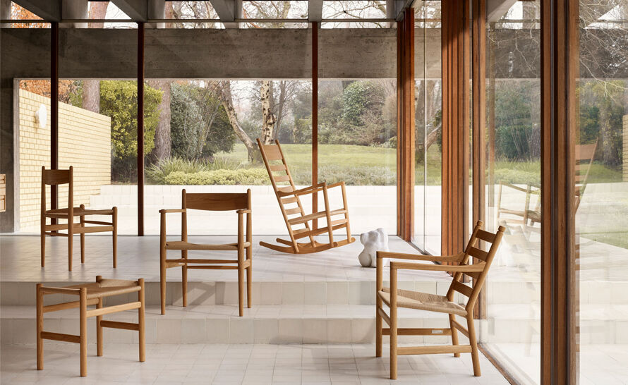 CH45 Rocking Lounge Chair by Hans Wegner for Carl Hansen & Søn | hive