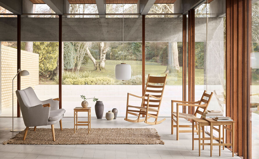 CH45 Rocking Lounge Chair by Hans Wegner for Carl Hansen & Søn | hive