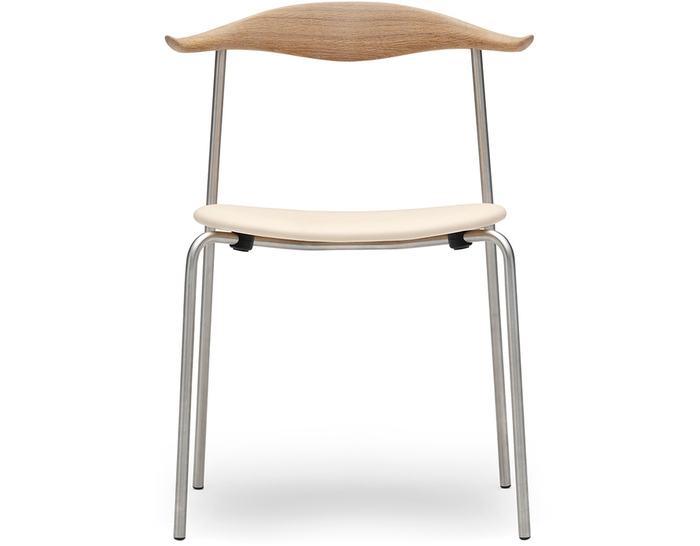 hans wegner ch88p stacking chair with upholstered seat