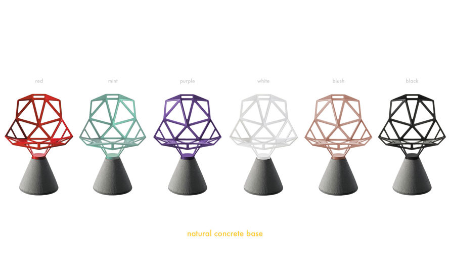 椅子 MAGIS CHAIR ONE SD460 RED Magis Spun Rotating Chair Red | AndLight