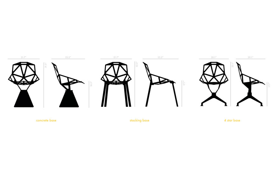 Stacking Chair One by Konstantin Grcic for Magis | hive