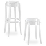 charles ghost stool 2 pack by Philippe Starck for Kartell