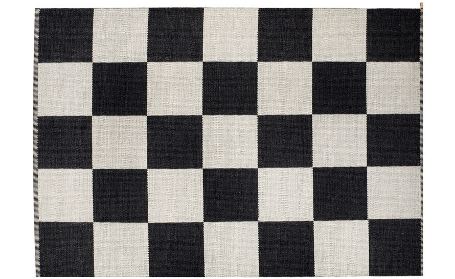 Checkerboard Icon Woven Rug