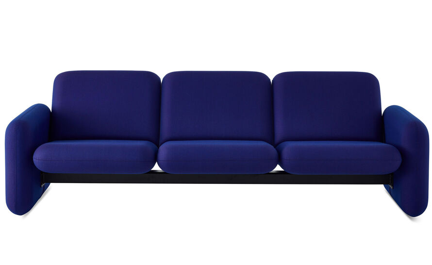 ray wilkes three seat chiclet sofa