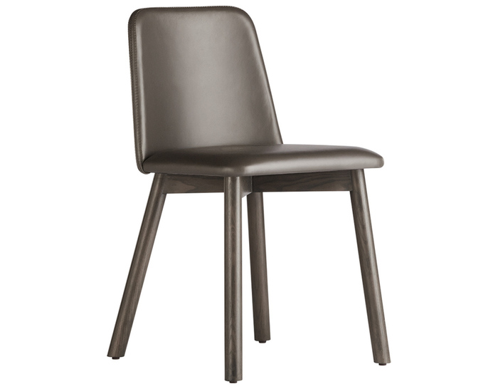 chip leather dining chair