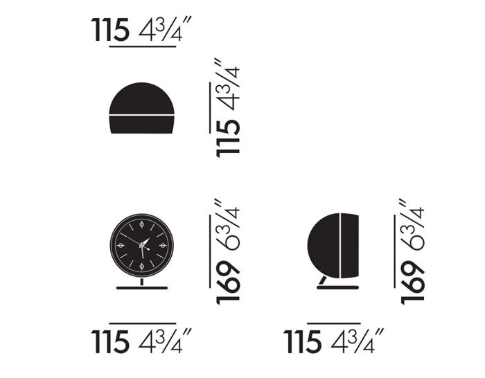 Chronopak Clock by George Nelson for Vitra | hive