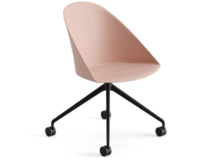 cila polypropylene chair with trestle base