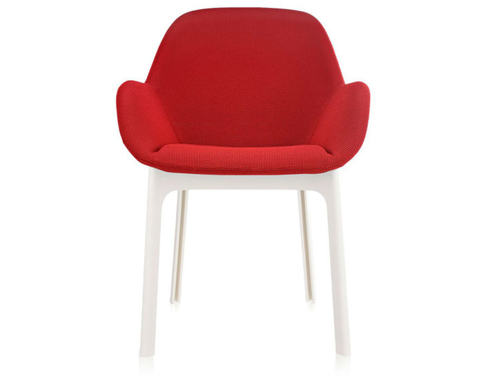 clap chair with solid fabric
