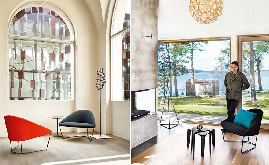 colina lounge chair with sled base | hive